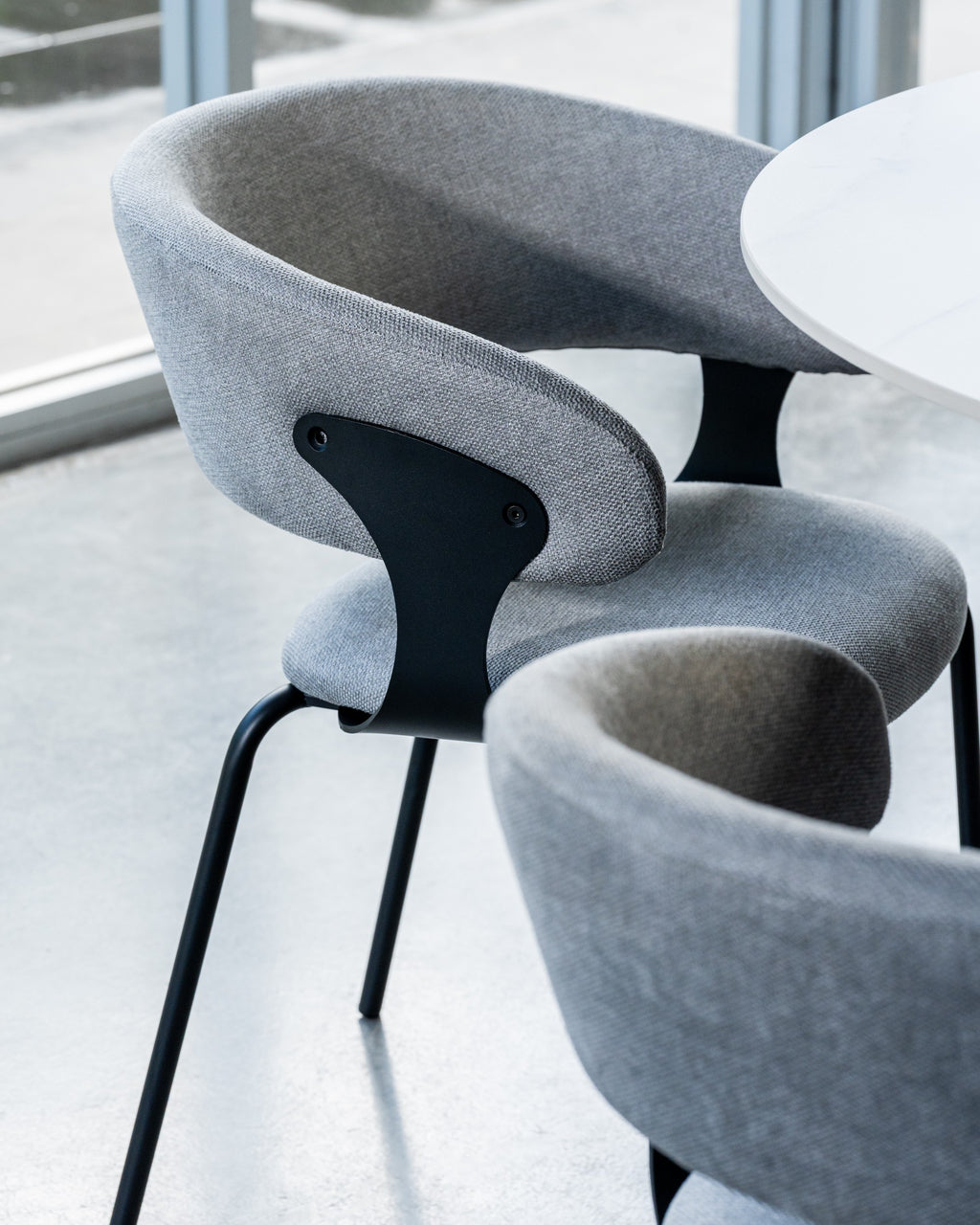 Latte Dining Chair Silver Grey (Set of 2)