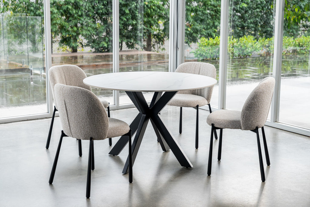 Oyster Dining Chair Sand  (Set of 2)
