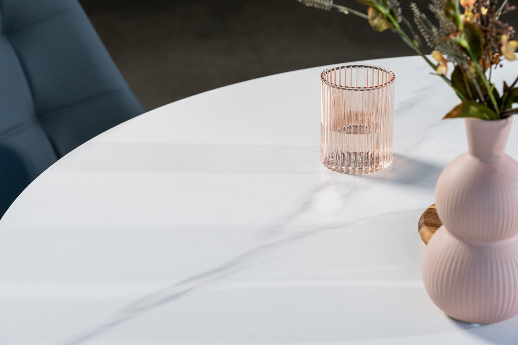 Venezia Round Dining Table Snow White