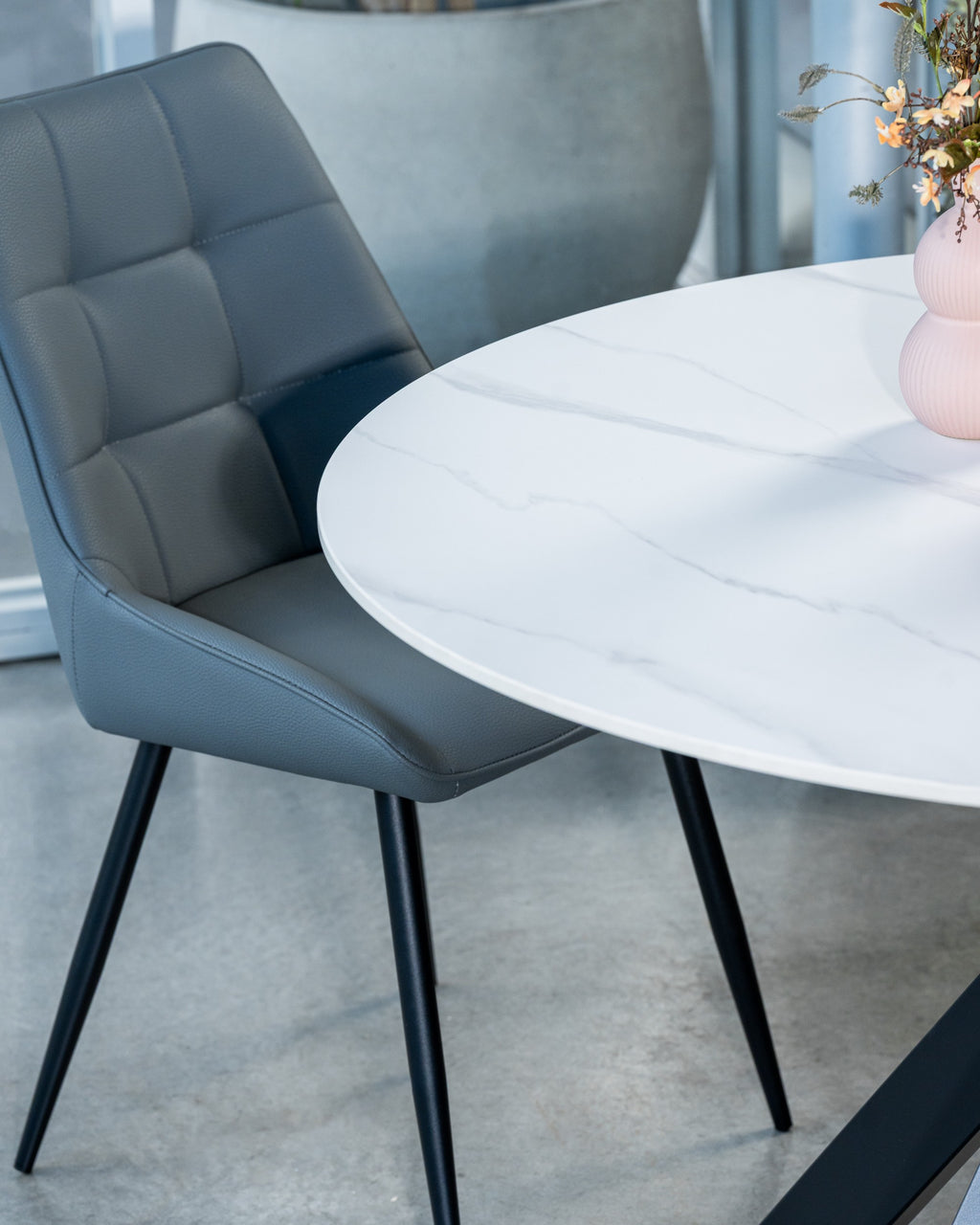 Ruvello Dining Chair Charcoal (Set of 4)