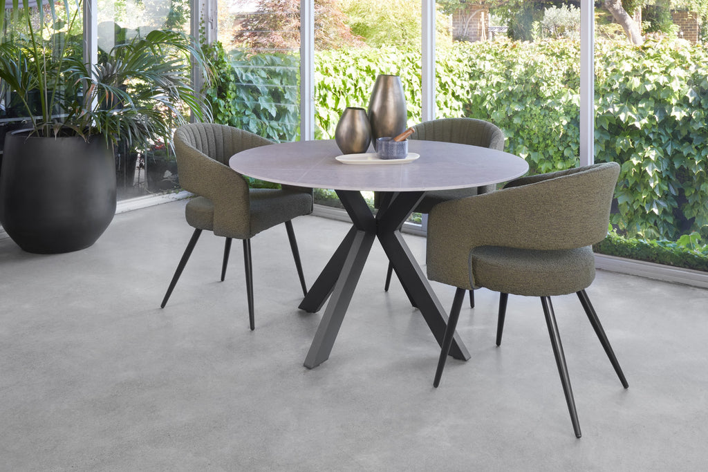Venezia Round Dining Table Bulgarian Grey