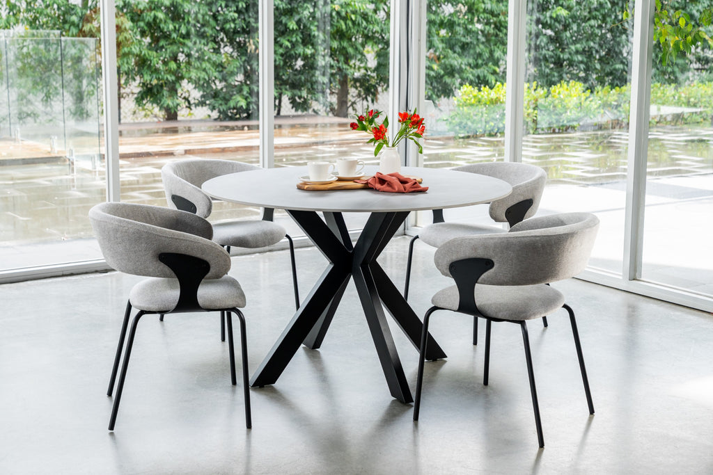 Latte Dining Chair Silver Grey (Set of 2)
