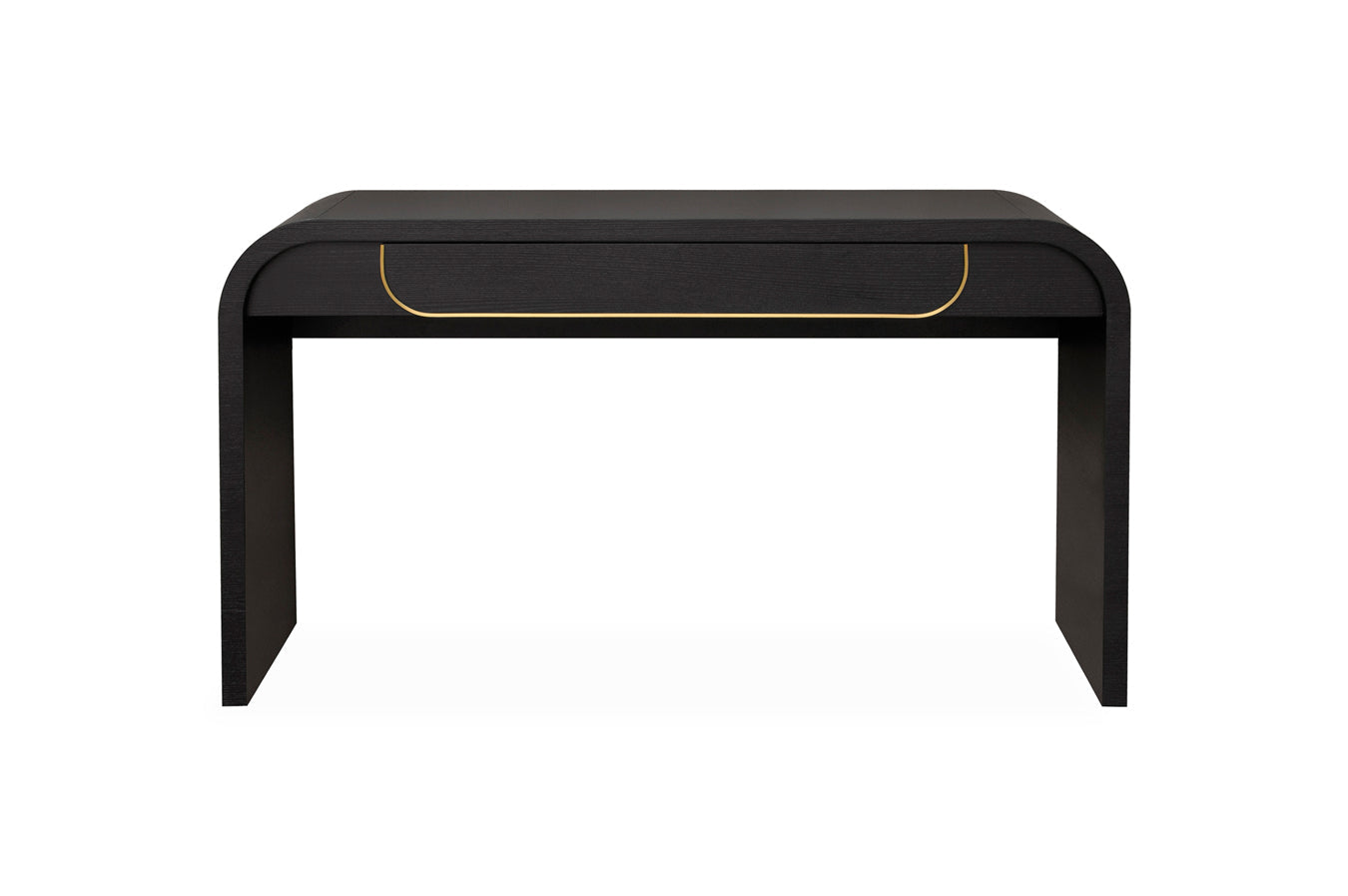 1.4m Ferrara Console Table - Textured Espresso Black