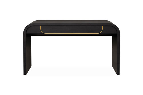 1.4m Ferrara Console Table - Textured Espresso Black