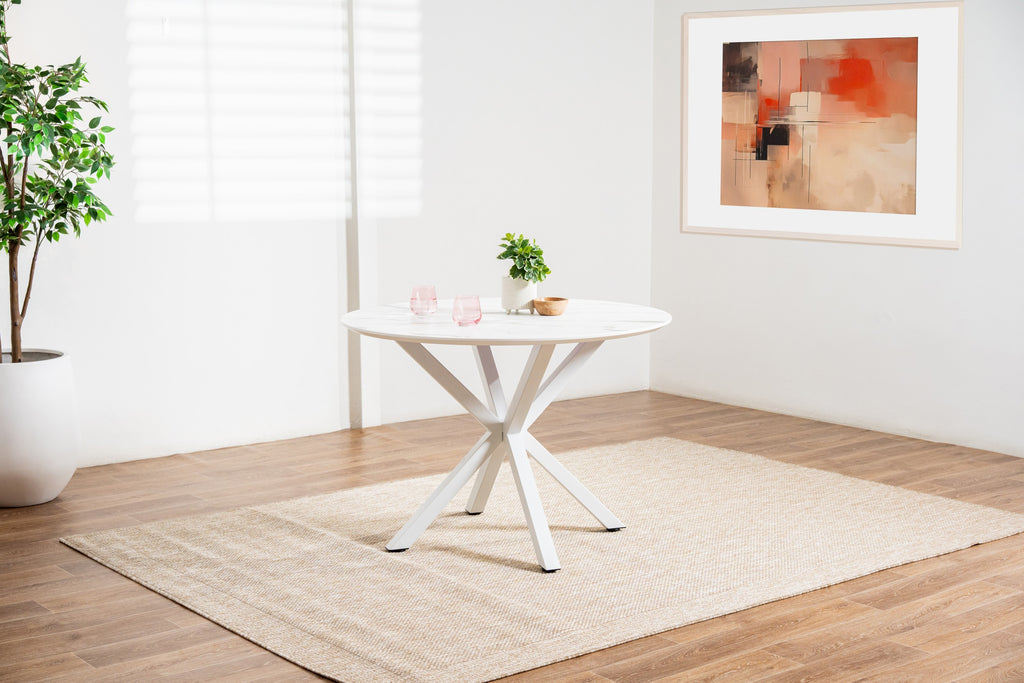 Maison Dining Table White Marble