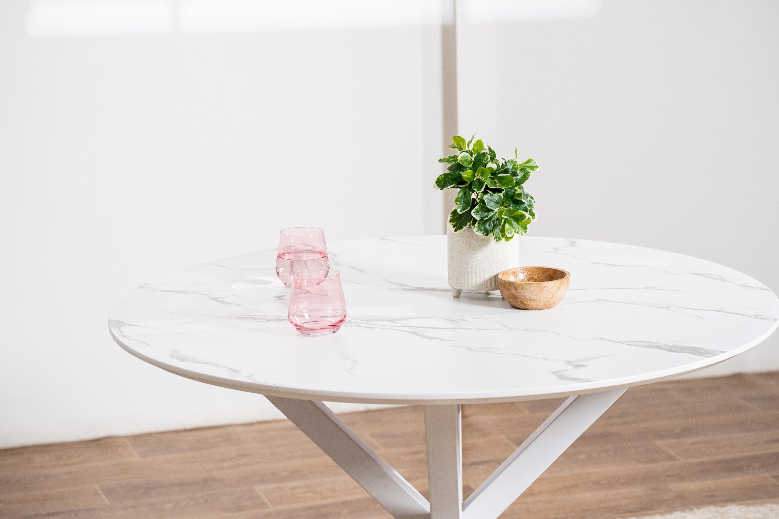 Maison Dining Table White Marble