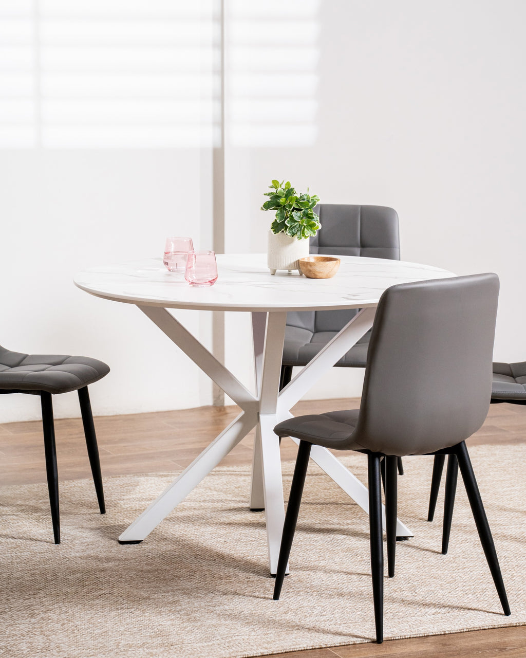 Maison Dining Table White Marble