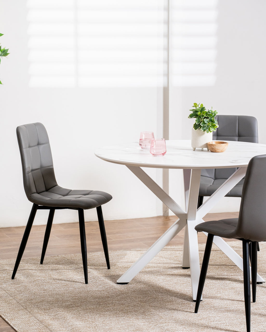 Maison Dining Table White Marble