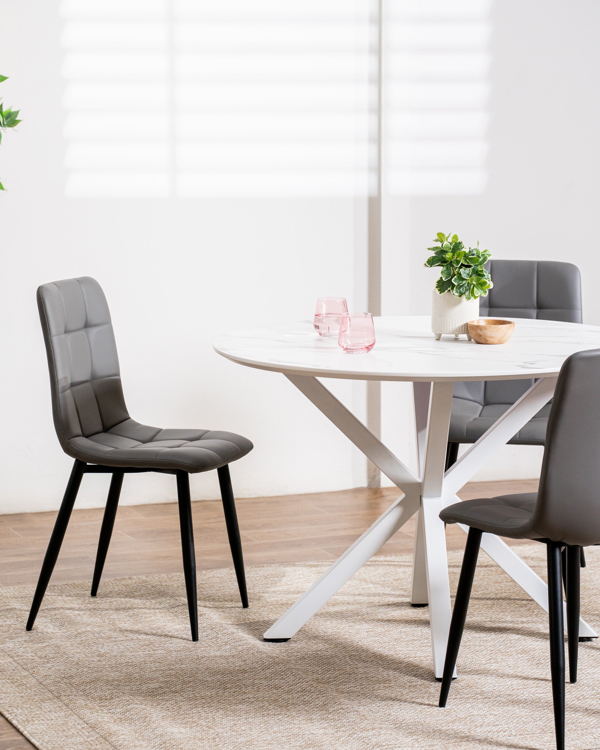 Maison Dining Table White Marble