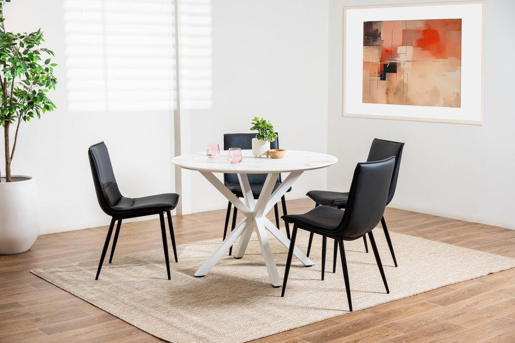 Maison Dining Table White Marble
