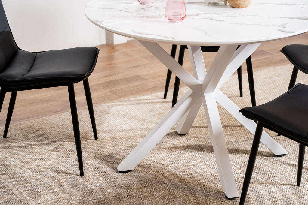 Maison Dining Table White Marble