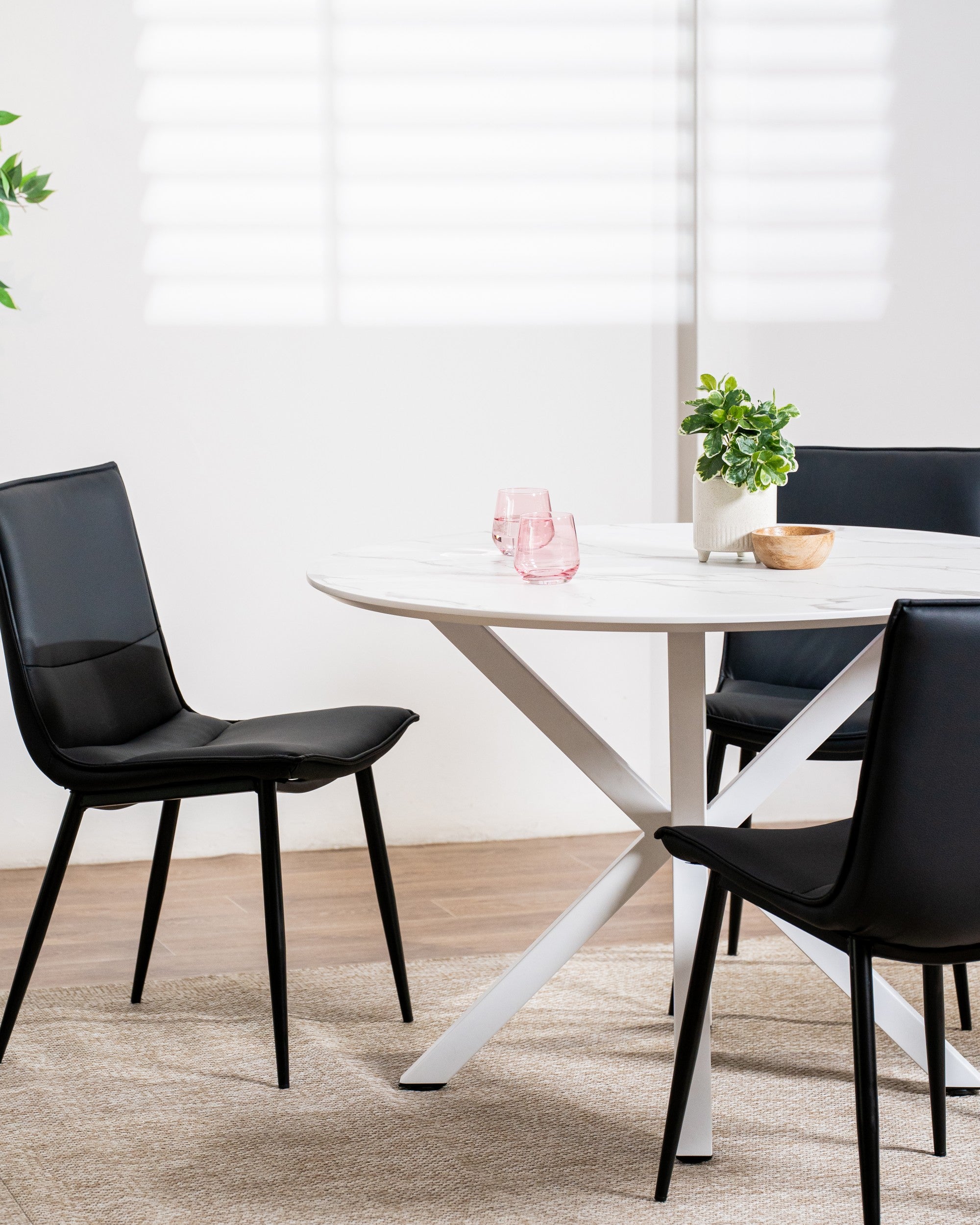 Maison Dining Table White Marble