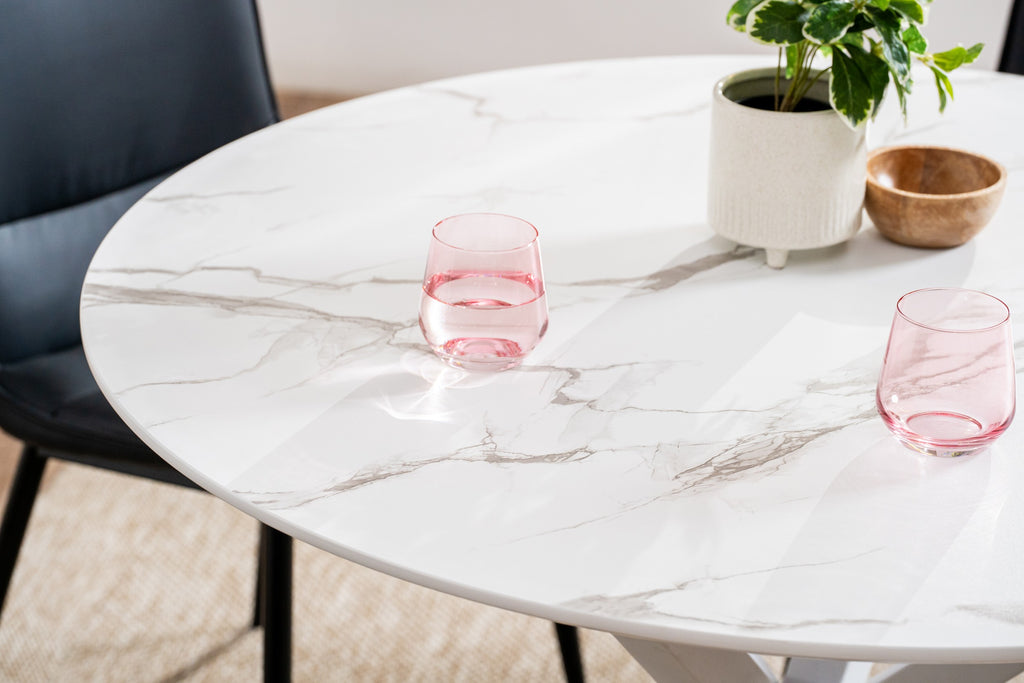 Maison Dining Table White Marble