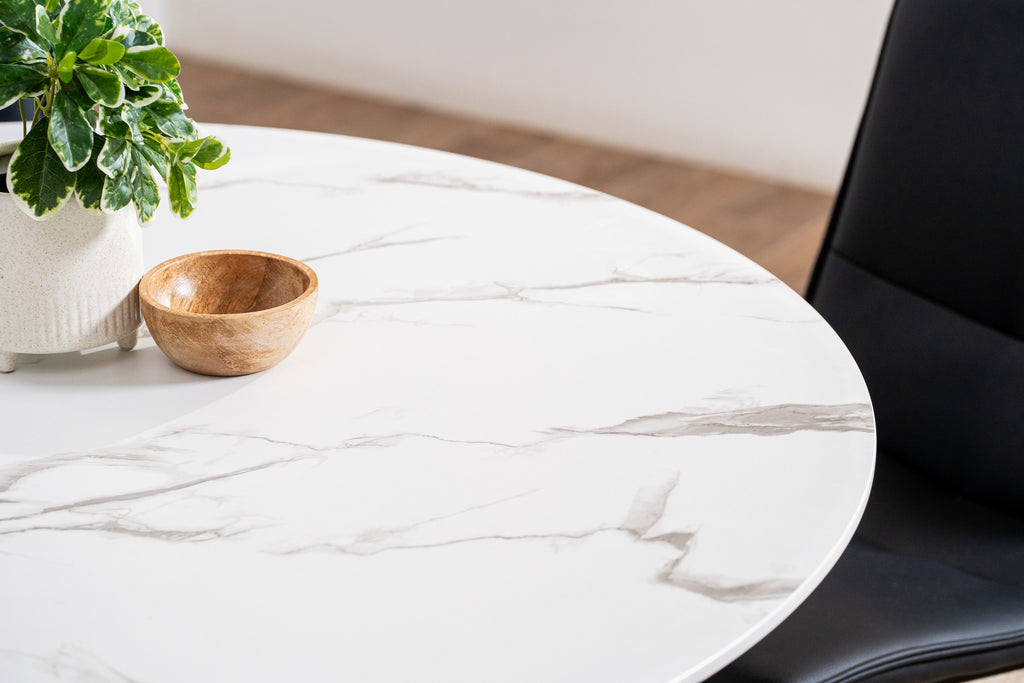 Maison Dining Table White Marble