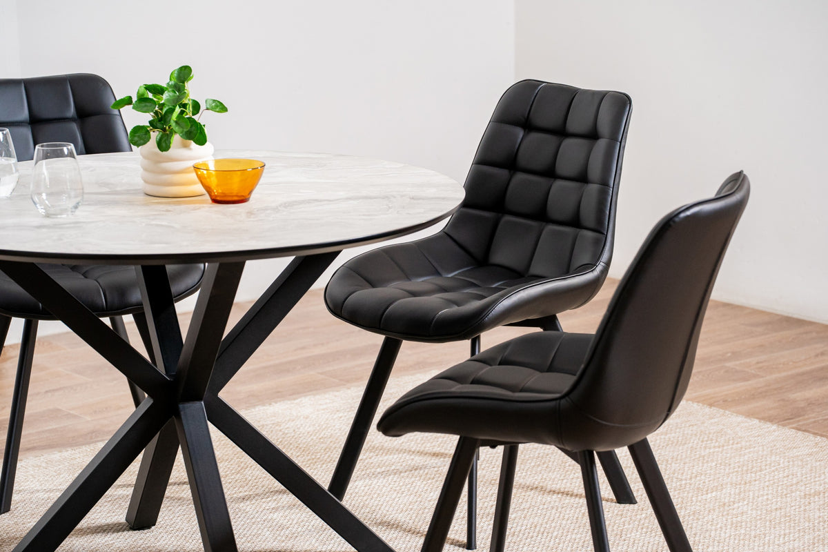 Forvella Dining Chair Black (Set of 4)
