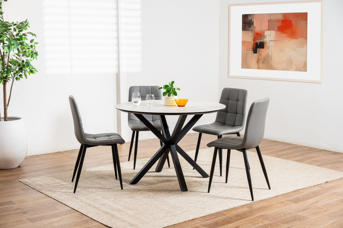 Javero Dining Chair Charcoal (Set of 4)