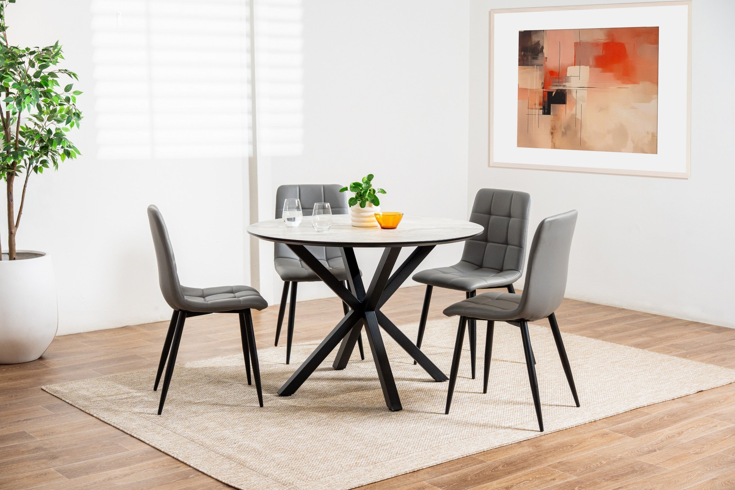 Cinder Dining Chair Charcoal (Set of 4)