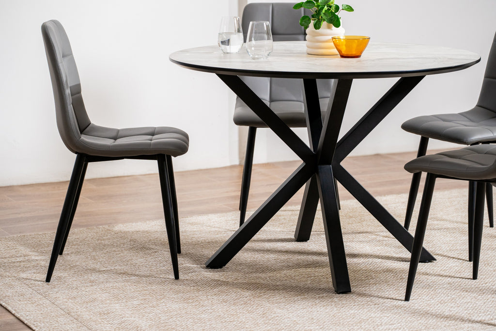 Javero Dining Chair Charcoal (Set of 2)