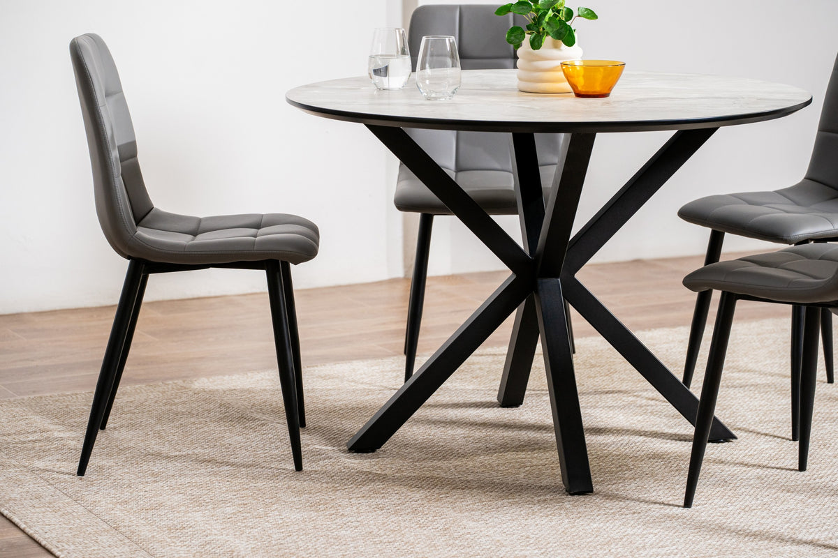 Javero Dining Chair Charcoal (Set of 4)