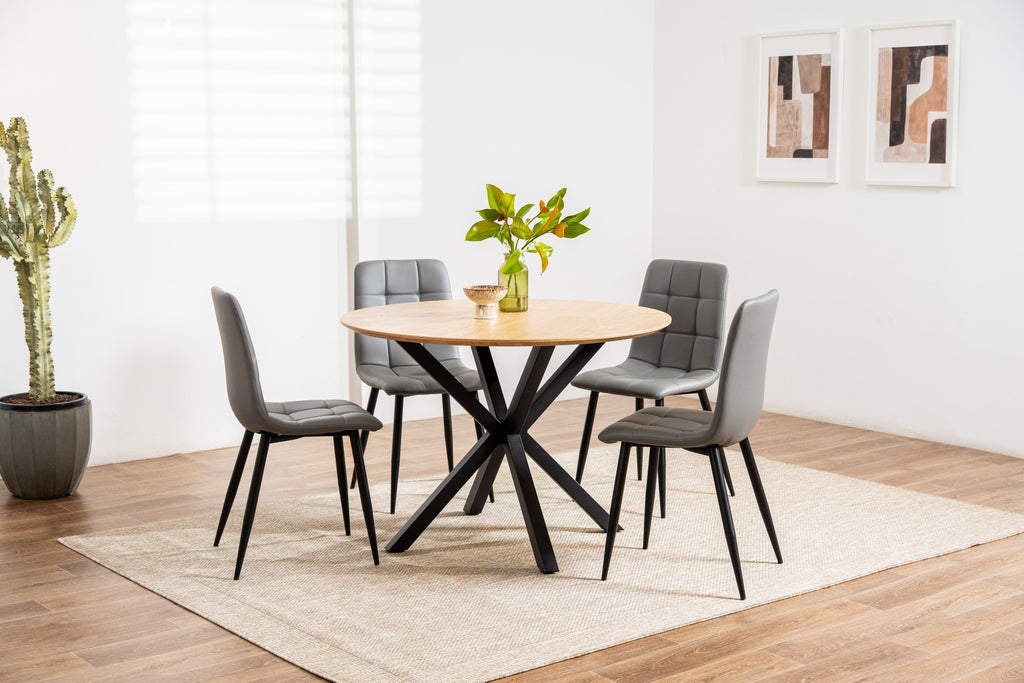 Javero Dining Chair Charcoal (Set of 4)
