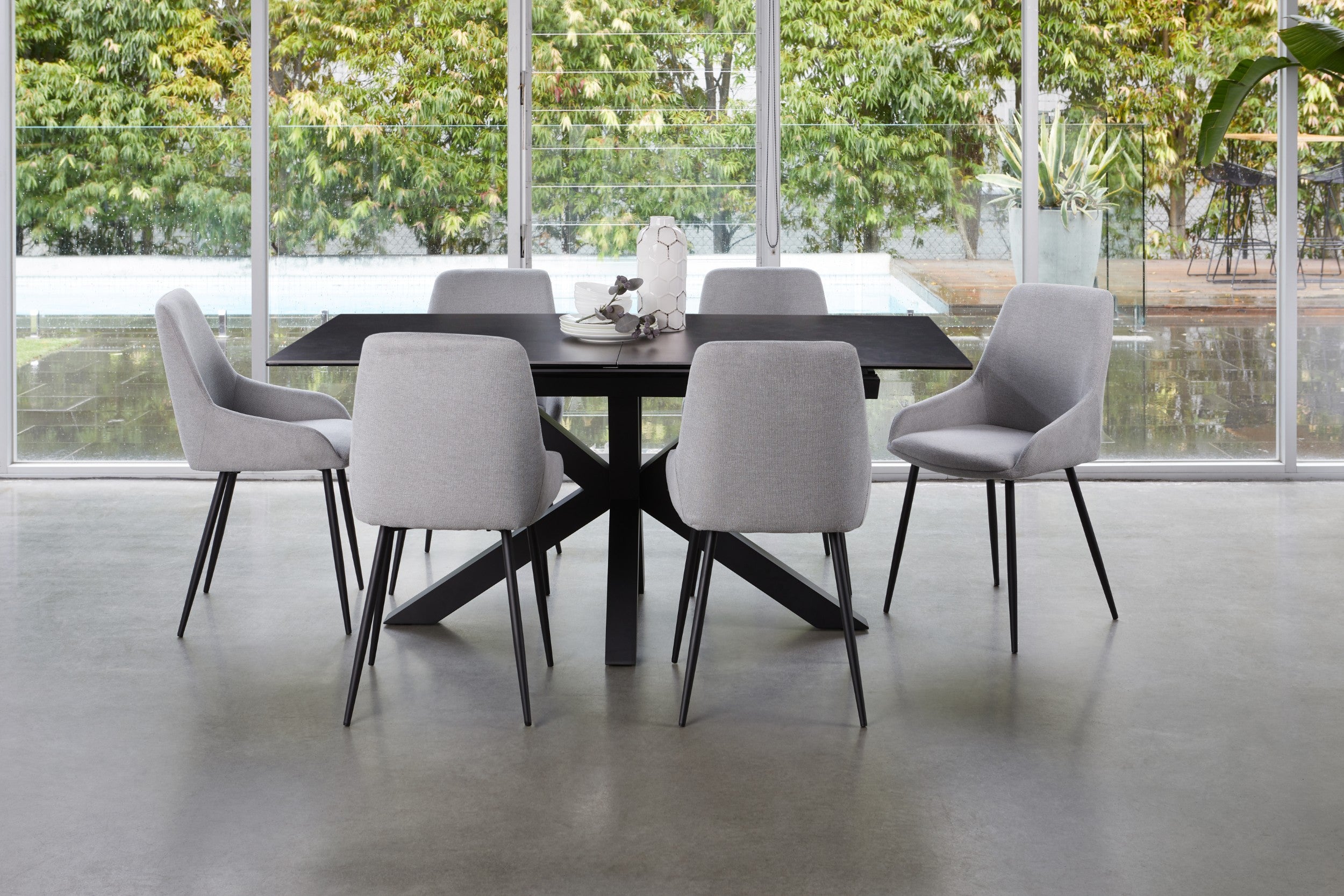 Blizzara Extension Dining Table Blizzard Ceramic