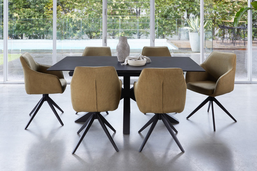 Orvello Rotation Dining Chair Olive (Set of 2)
