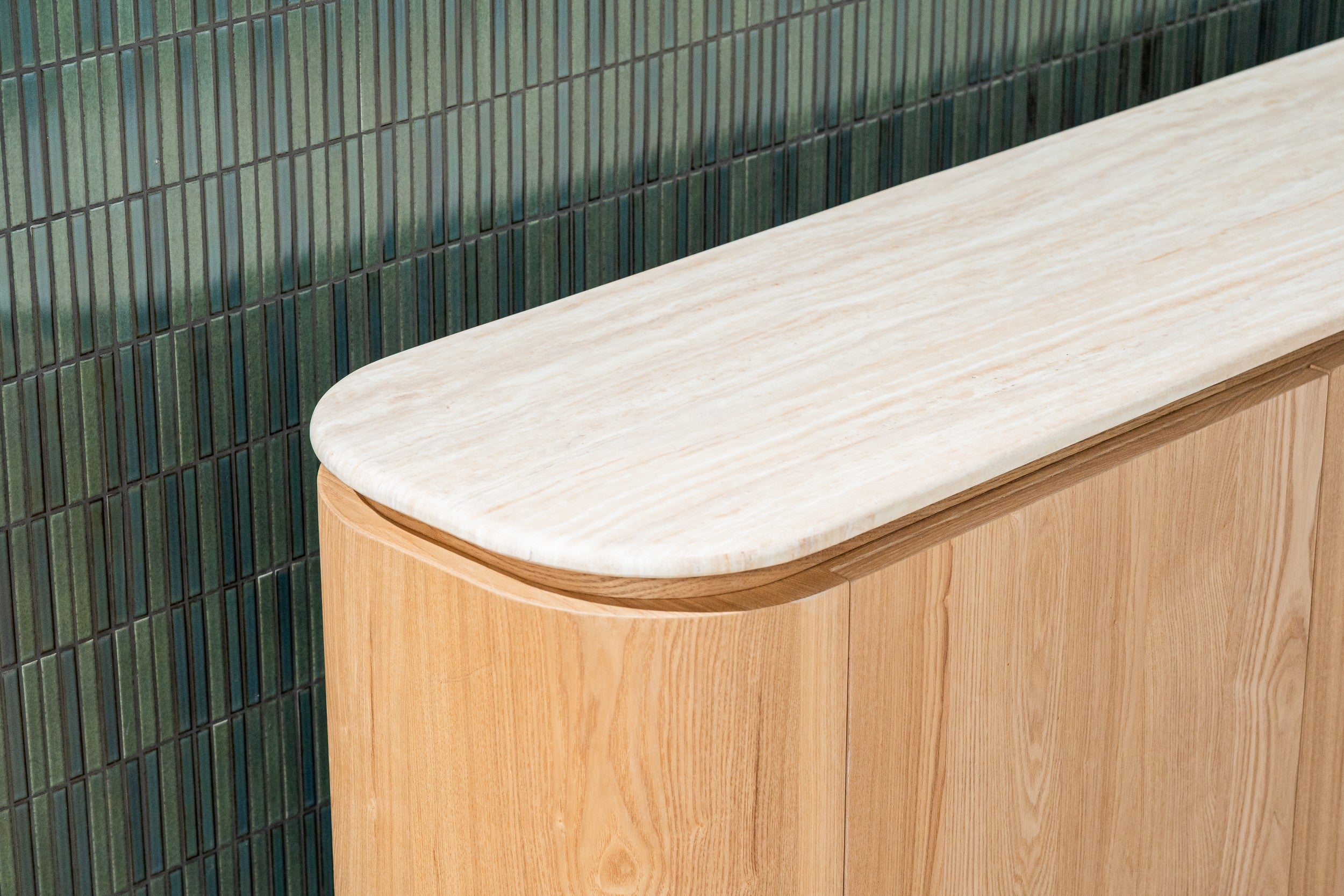 Varello Buffet White Travertine