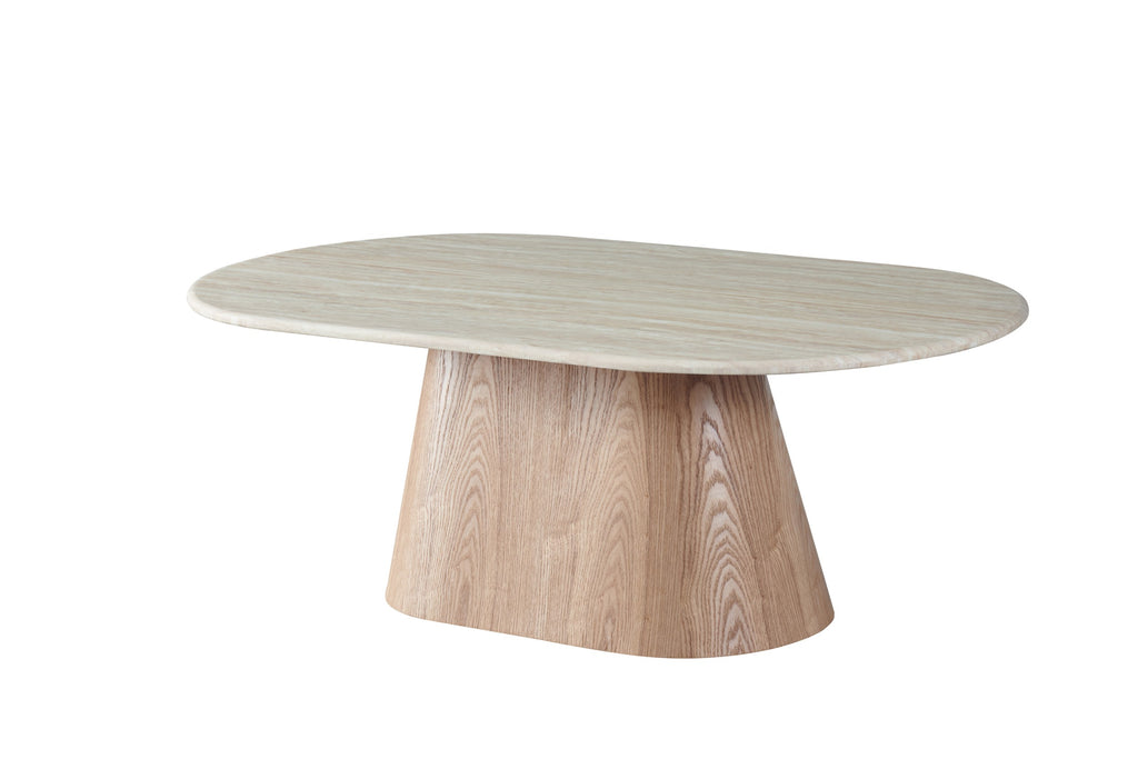 Varello Coffee Table White Travertine