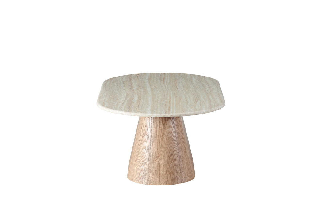 Varello Coffee Table White Travertine
