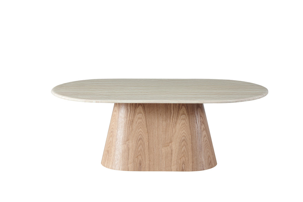 Varello Coffee Table White Travertine