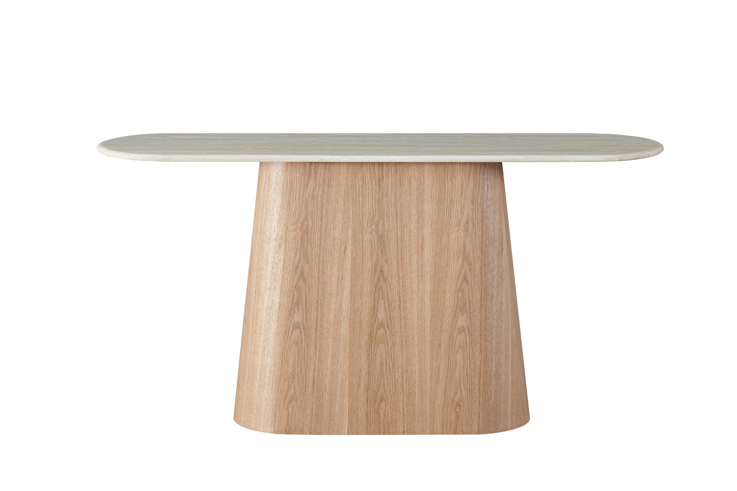 Varello Console Table White Travertine