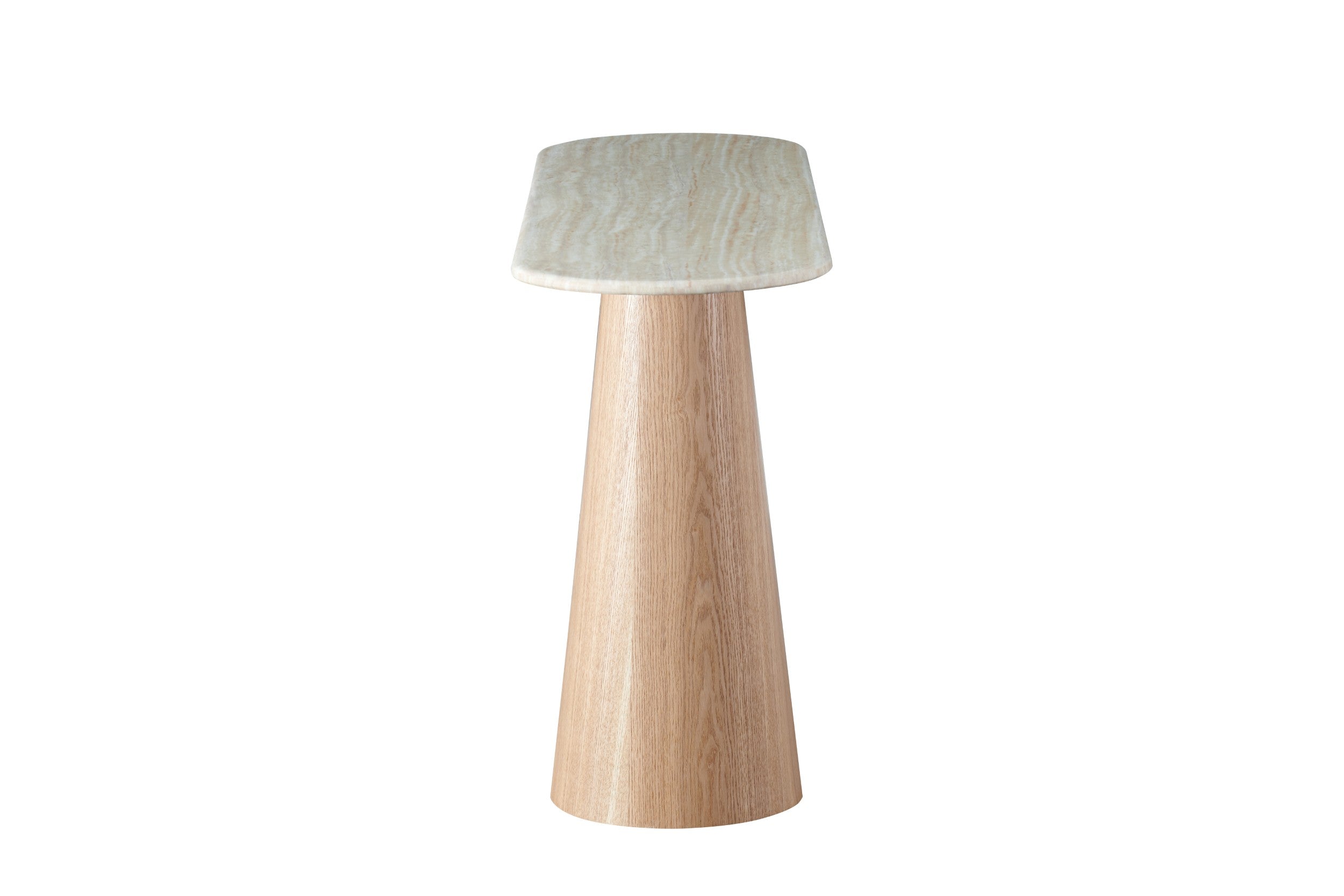 Varello Console Table White Travertine
