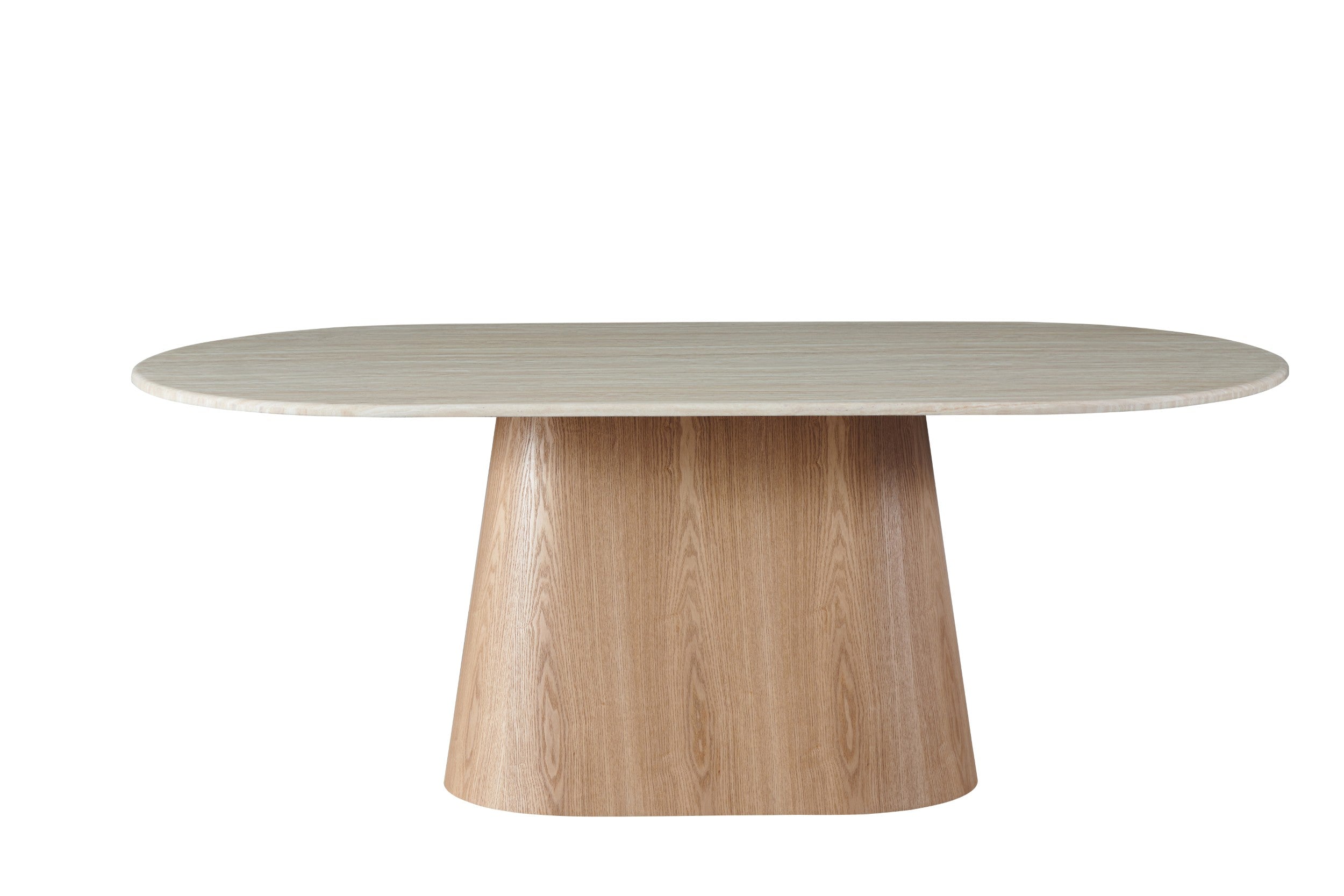 Varello Large Dining Table White Travertine