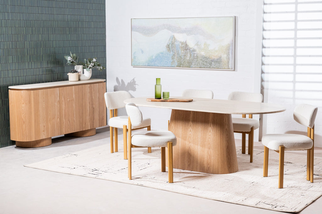 Cazuno Dining Chair Beige (Set of 2)