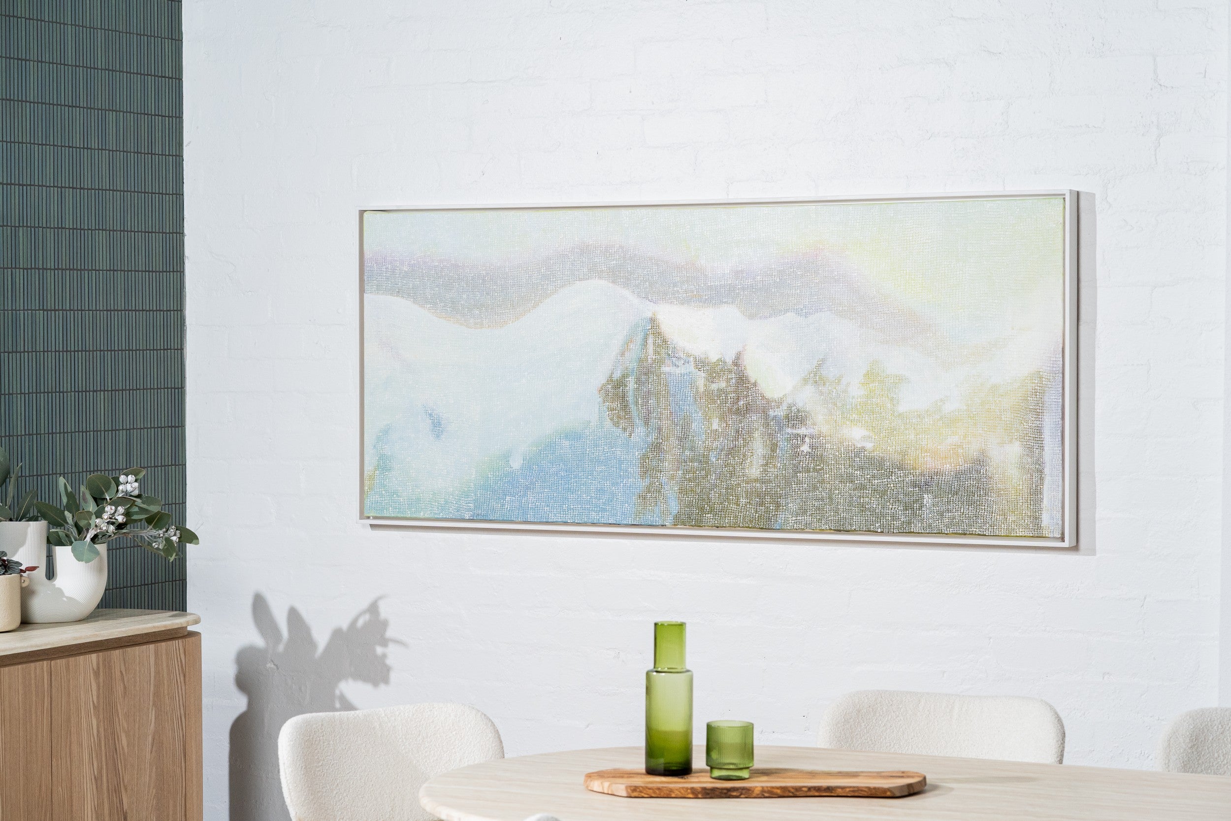 Varello Dining Table White Travertine