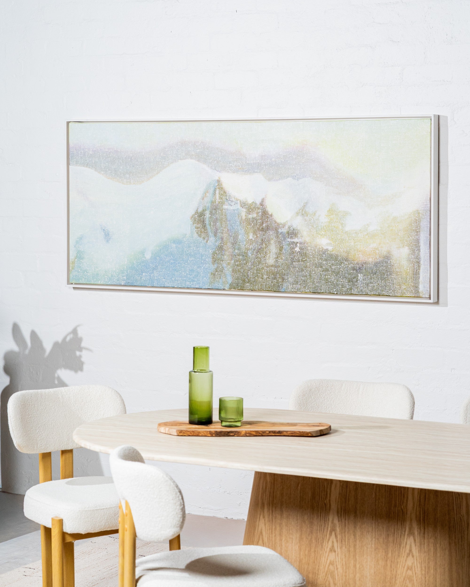 Varello Dining Table White Travertine