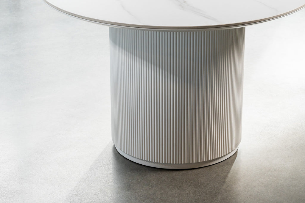 Windmere Dining Table Snow White Ceramic