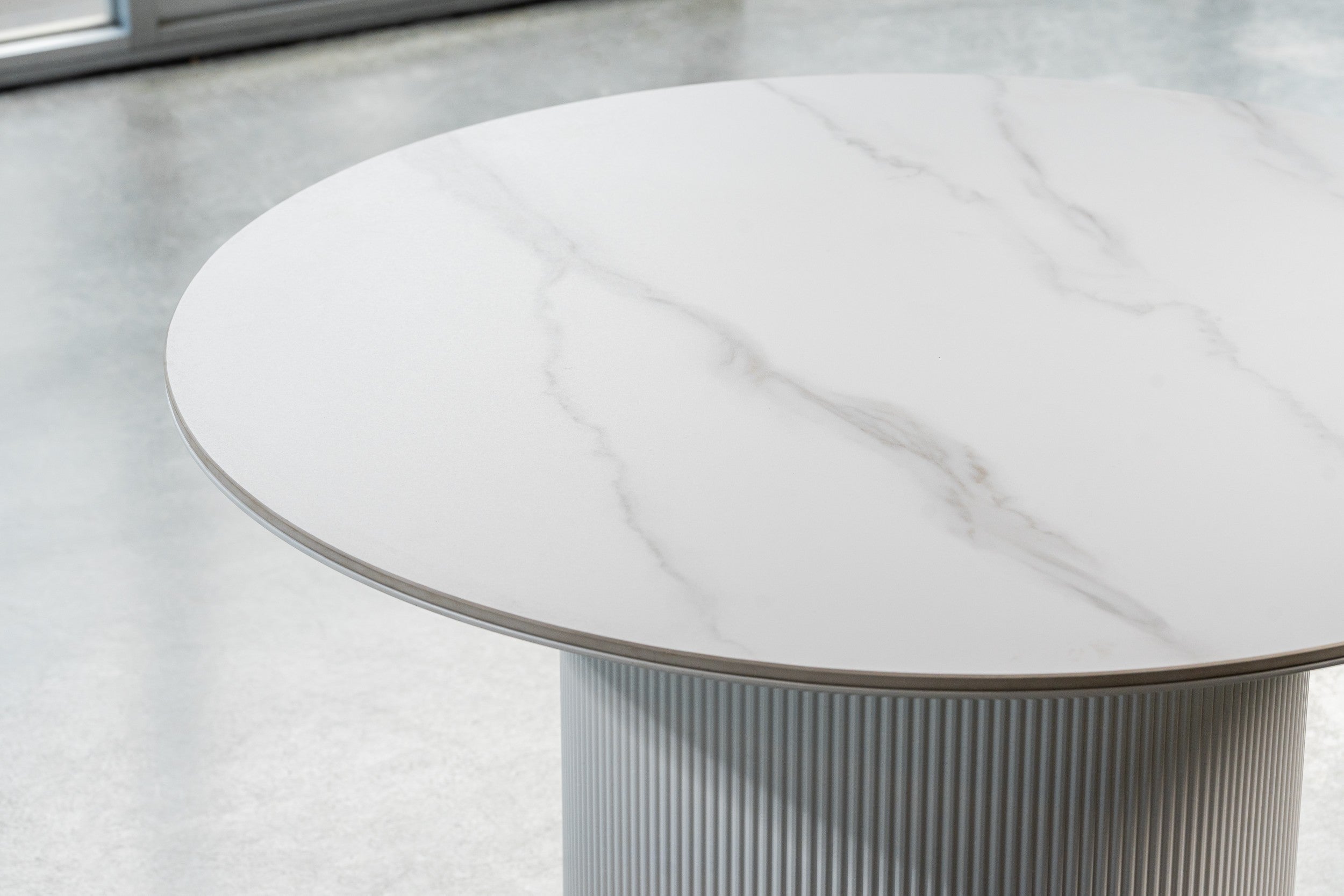 Windmere Dining Table Snow White Ceramic