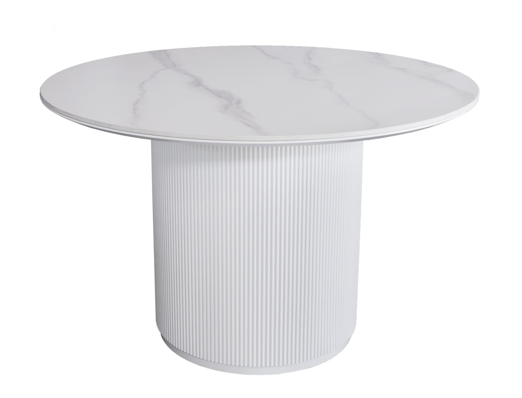 Windmere Dining Table Snow White Ceramic