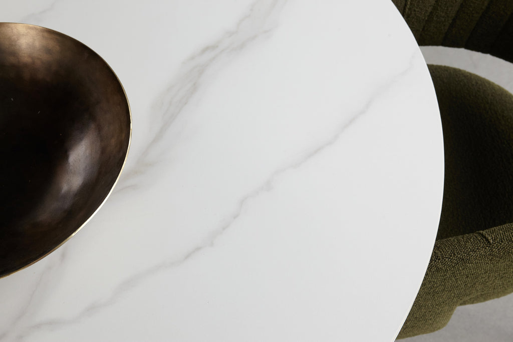 Windmere Dining Table Snow White Ceramic
