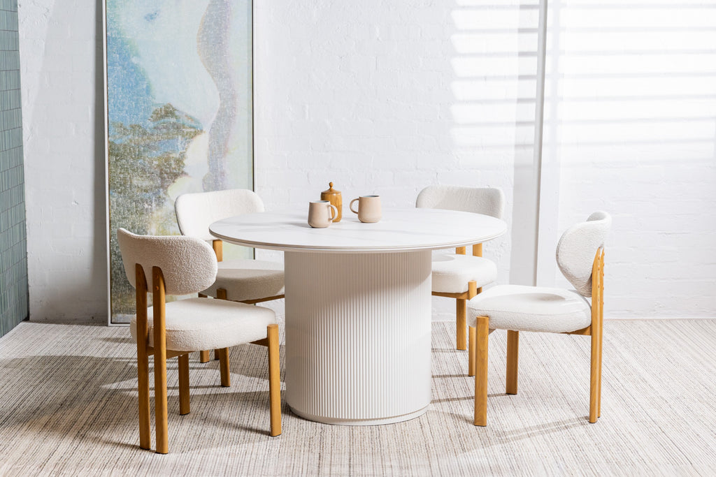 Cazuno Dining Chair Beige (Set of 2)