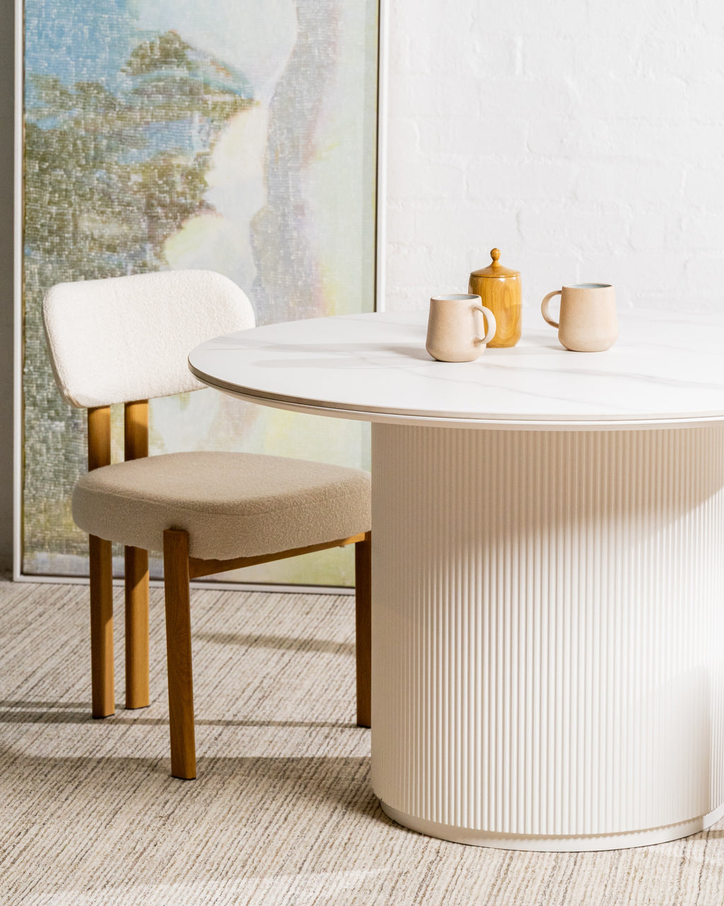 Cazuno Dining Chair Beige (Set of 2)
