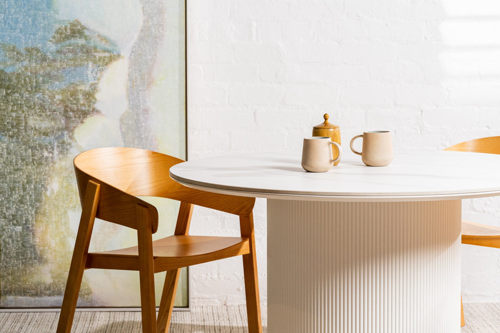 Windmere Dining Table Snow White Ceramic