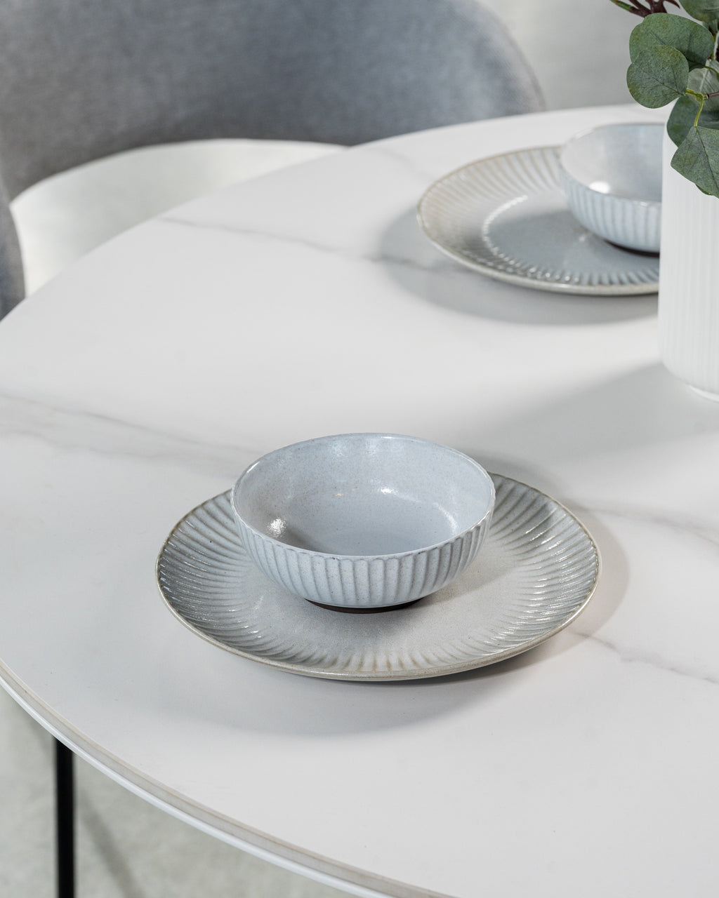 Windmere Dining Table Snow White Ceramic