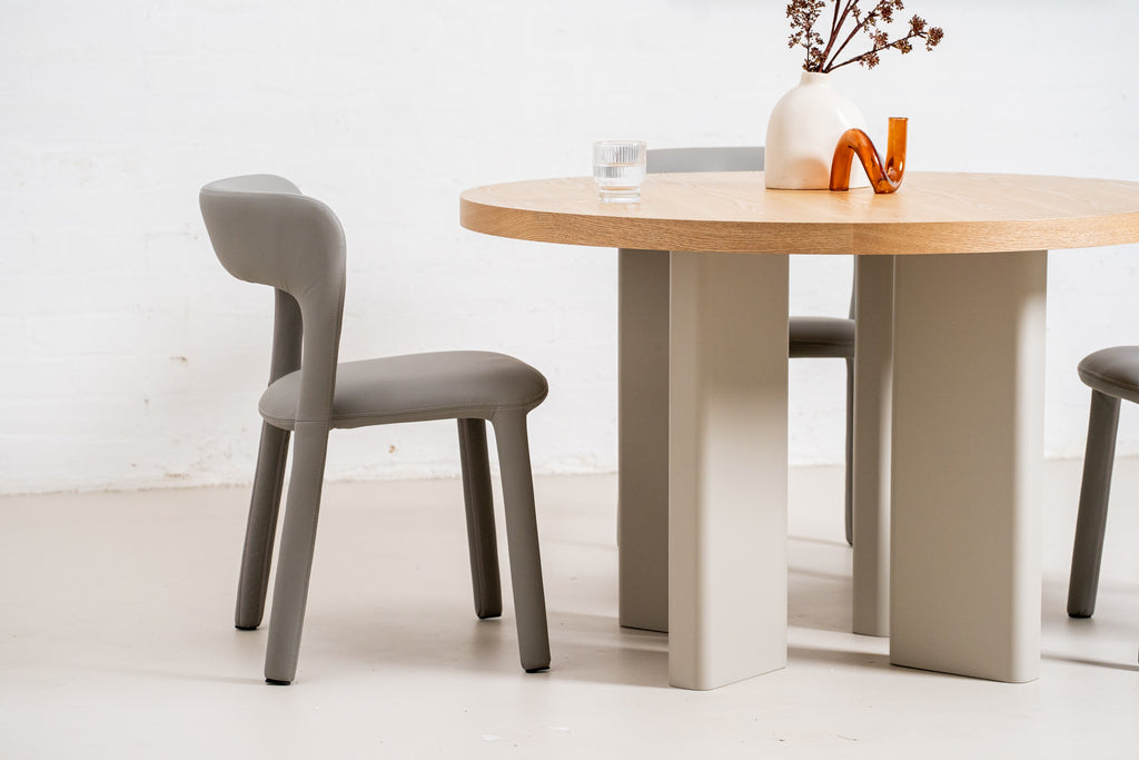 Westwood Round Dining Table Oak / Grey