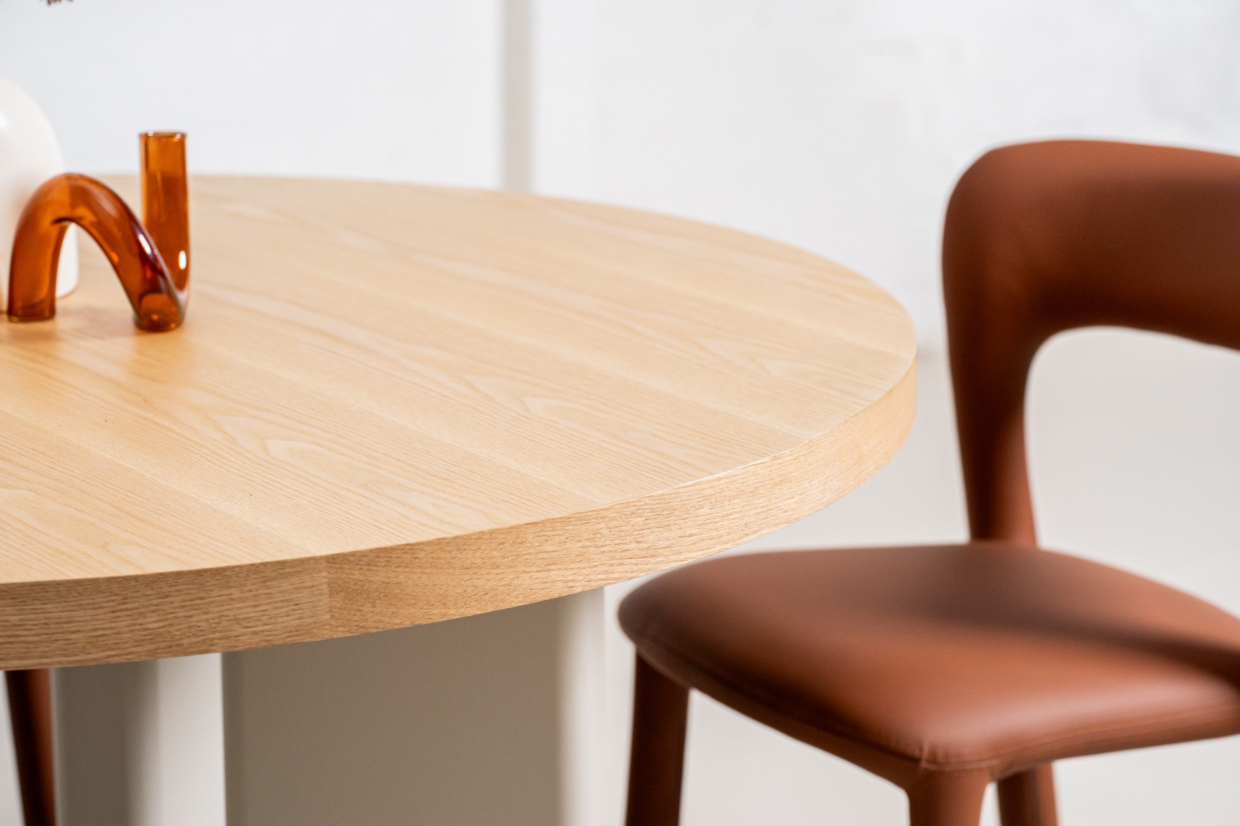 Westwood Round Dining Table Oak / Grey