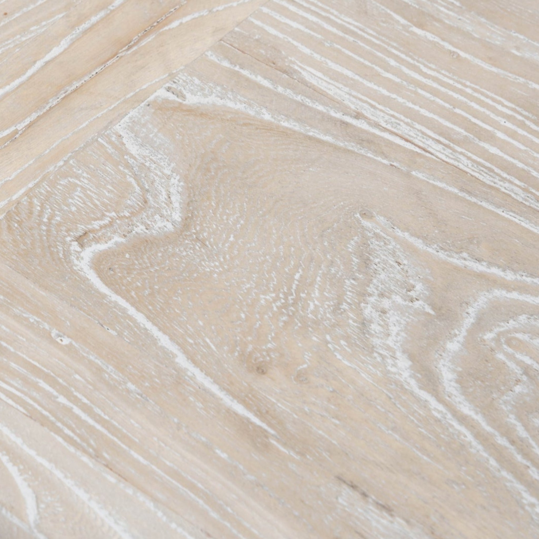 2m Reclaimed ELM Wood Bergamo Bench- White Washed