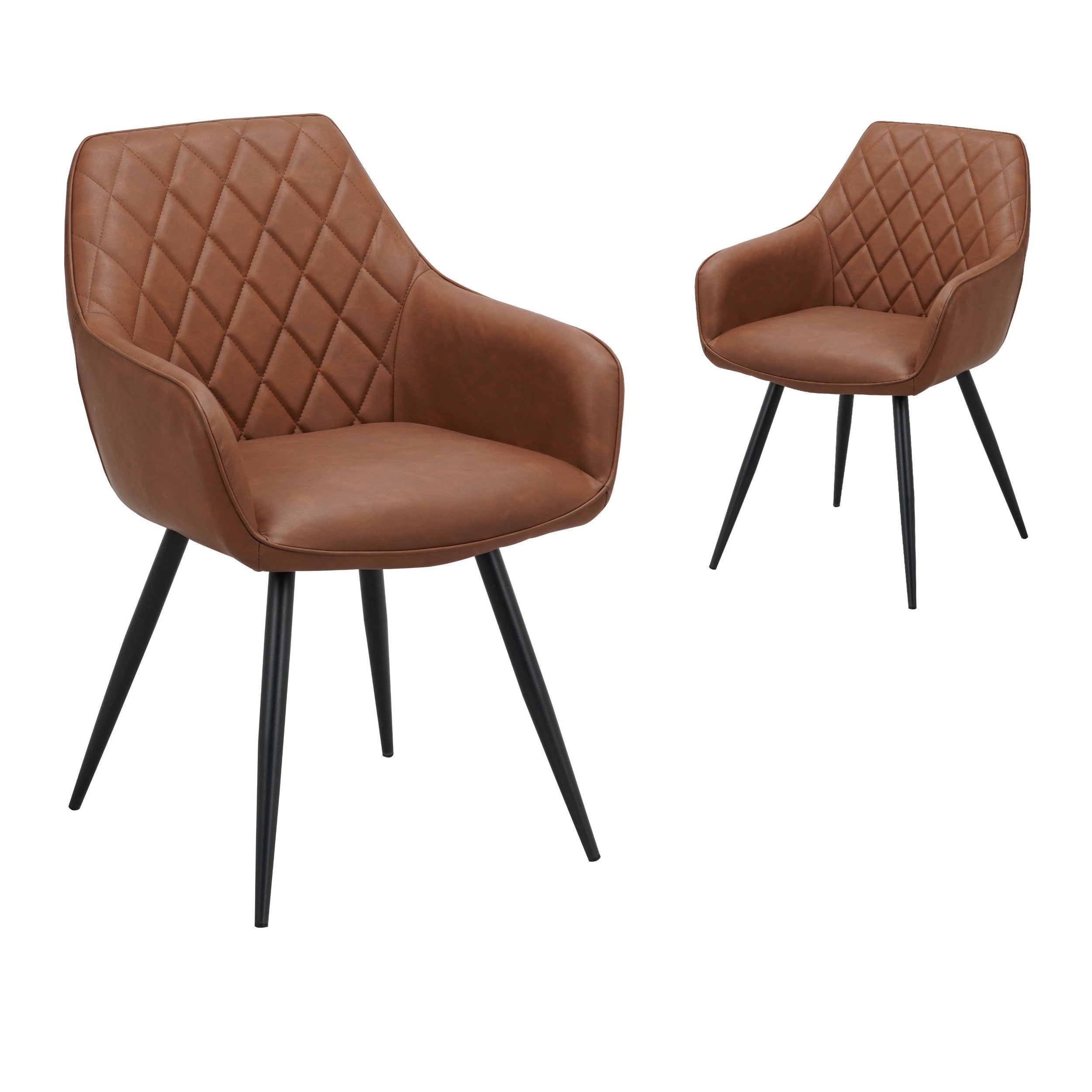 Titan Dining Chair Cognac (Set of 2)