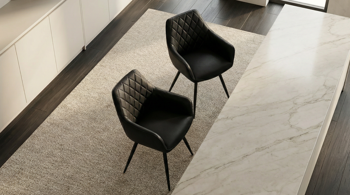 Zevaro Dining Chair Black (Set of 2)