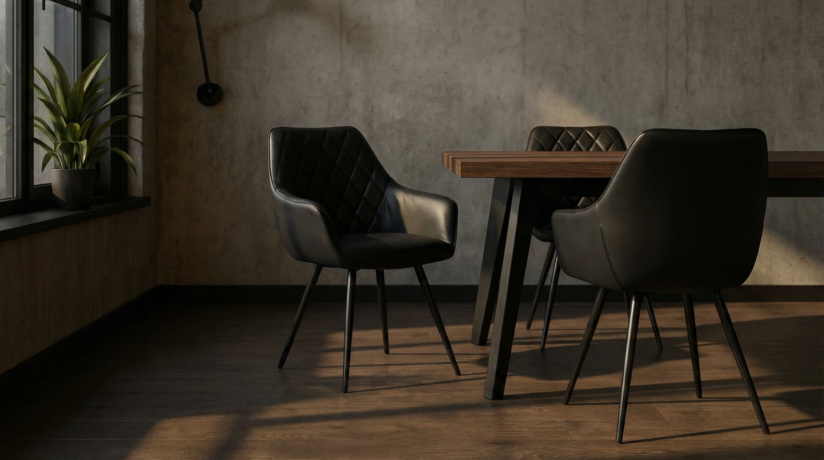 Zevaro Dining Chair Black (Set of 2)